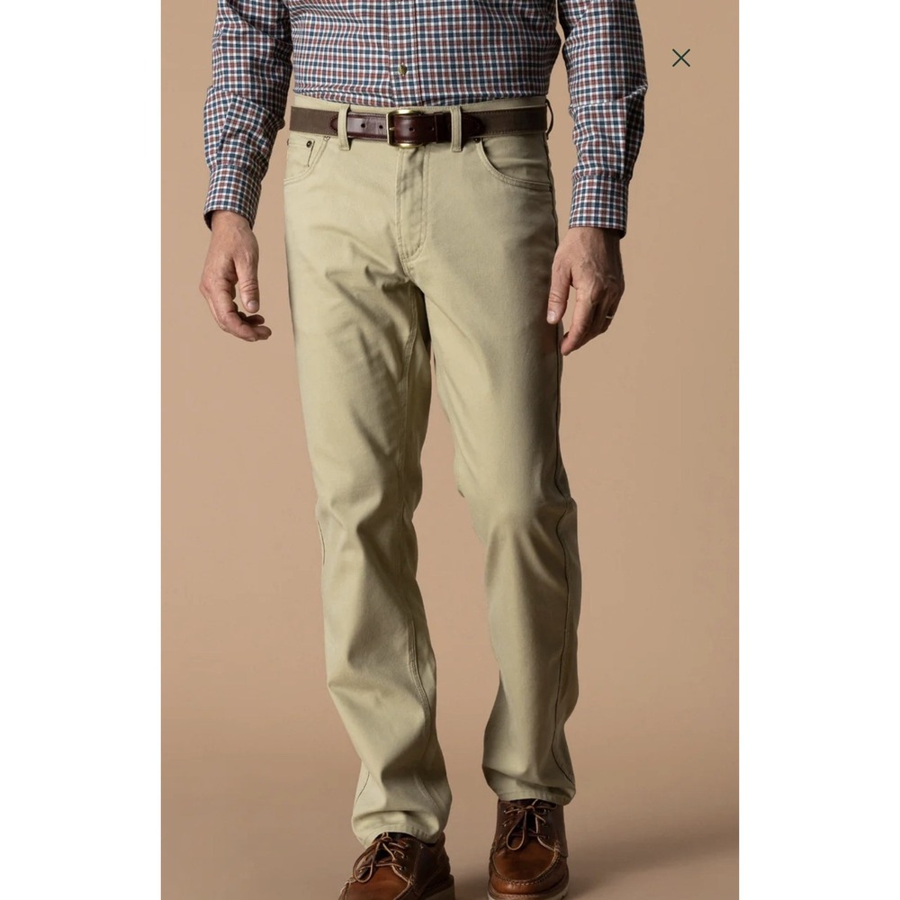Duck Head 1865 Field Canvas Five-Pocket Pants Color Clay Size 35/32